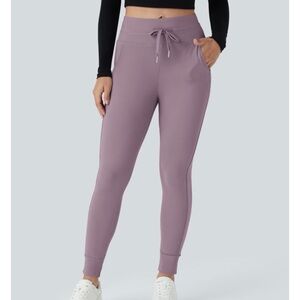 NWT Halara softlyzero high waisted drawstring full length joggers size L Petite